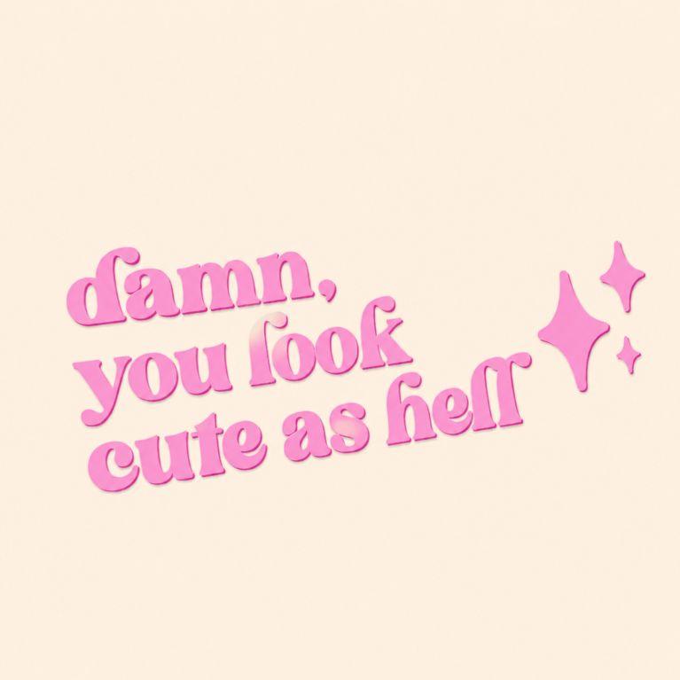 Nalepka - You look cute